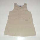 Tommy Hilfiger Girl's Toddler Khaki Jumper Dress 3T EUC