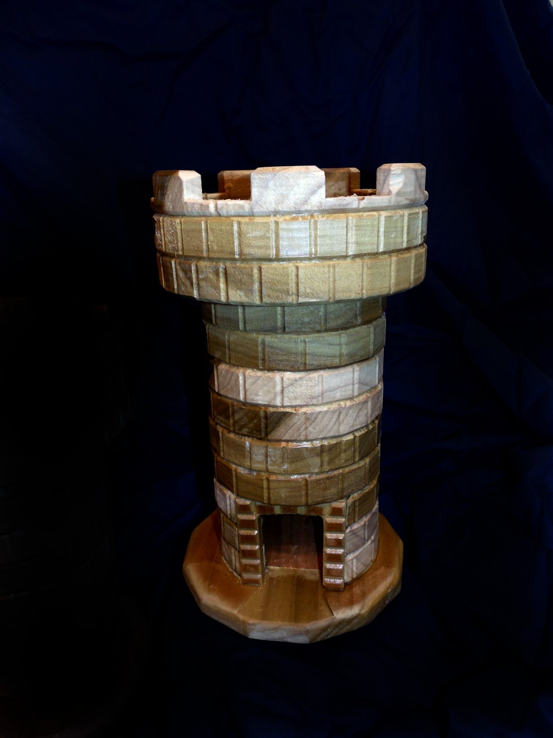 Handmade Wooden Dice Tower - Poplar with Lacquer finish