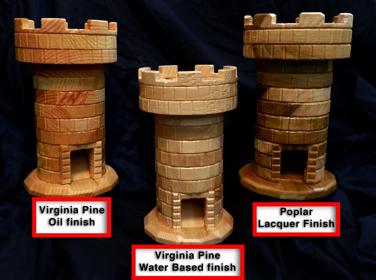 Handmade Wooden Dice Tower - Oil Based Finish