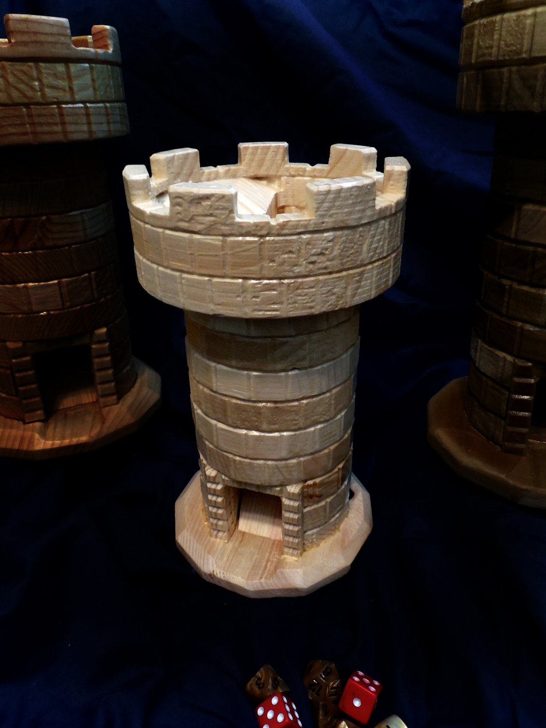 Handmade Wooden Dice Tower - Water Based Finish