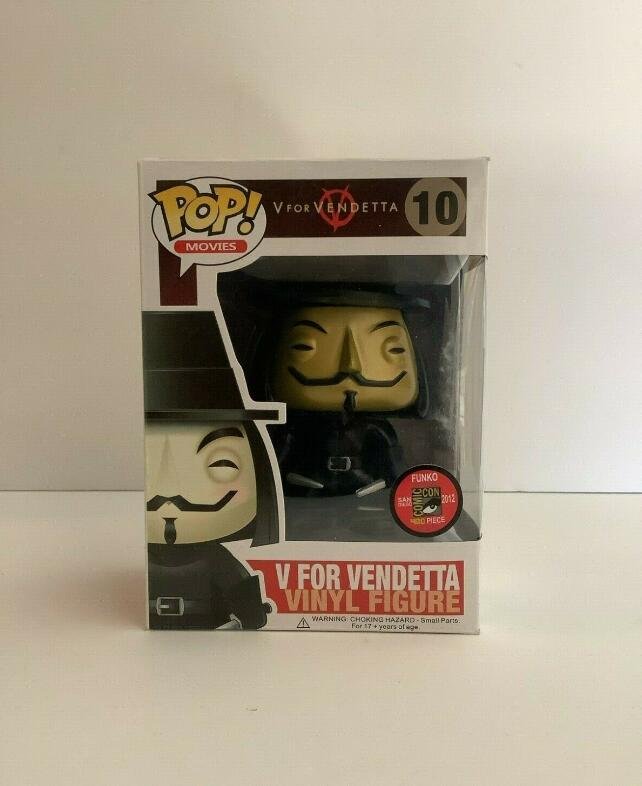 Metallic V for Vendetta #10 Funko POP! Action Figure Toy W Protector Gift