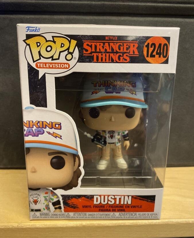 Funko Pop! Stranger Things Dustin #1240 Season 4 Vaulted Retired Rare ...