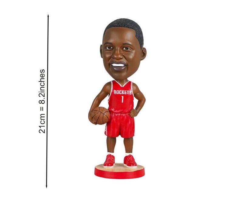Tracy McGrady T-Mac Bobblehead Figure Toy Tracy McGrady T-Mac Doll Collection Model shape Gift
