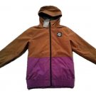NOMIS N53102005 Broken Hooded Waterproof ZIP JACKET Brown / Purple ( M )