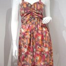 BAND OF GYPSIES Urban Outfitters MULTI COLOR Strap MULLET Dress RUCHED Back L BAND OF GYPSIES Urban Outfitters MULTI COLOR Strap MULLET Dress RUCHED Back L