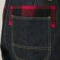 JUNYA WATANABE COMME DES GARÇONS MAN Cropped Wide Leg JEANS Plaid Japan INDIGO M
