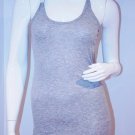 POLECI Ribbed LIGHT GRAY Racerback TANK Top MADE IN USA S Free Shipping POLECI Ribbed LIGHT GRAY Racerback TANK Top MADE IN USA S Free Shipping
