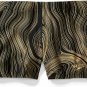 Speedo 7730216 Swimsuit Square Leg Printed Black Gold ( M )