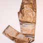 ROS-W Jeans METALLIC Gold ASHLEY Skinny REGULAR Slim WAIST 36 Free Shipping