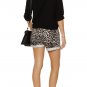 $155 RAG & BONE / JEAN The Boyfriend SNOW LEOPARD Cuffed SHORTS ( 25 )
