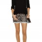 $155 RAG & BONE / JEAN The Boyfriend SNOW LEOPARD Cuffed SHORTS ( 25 )