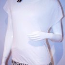MATTY M 100% RAYON Waistband STUDDED Shirt TOP M White FREE SHIPPING MATTY M 100% RAYON Waistband STUDDED Shirt TOP M White FREE SHIPPING