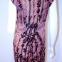 COLLECTIVE CONCEPTS Lined ROSEBUD Zip Gathered DRESS S FREE SHIPPING