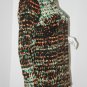 CHARLIE JADE Button Detail BLOUSE Flap Pockets PRINT TOP Shirt XS Free Shipping