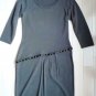 $200 ANDREW MARC New York STUDDED Wool Blend STEEL Dress ( M )