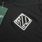 $85 LAUREN by Ralph Lauren Embroidered Bullion Tee Shirt Black Tee Shirt