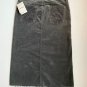 MOTHER Button Fly Corduroy Cutout Skirt Hopscotch Grey ( 25 )