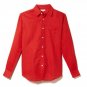 $145 ONIA MST02LC Jack RELAXED Button SHIRT Infrared LINEN Cotton S