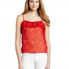 PATTERSON J. KINCAID Originals WELSH Ruffled BLOUSE Tank TOP Red L Free Shipping PATTERSON J. KINCAID Originals WELSH Ruffled BLOUSE Tank TOP Red L Free Shipping