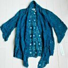 ANNALEE & HOPE Emerald GREEN Crochet Green Cardigan ( S )