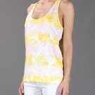 STELLA McCARTNEY Striped FLORAL Tank TOP 100% Cotton $260 FREE SHIPPING