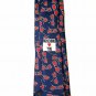 MOSCHINO Logo NECKWEAR Blue TIE Red SUNGLASSES Print MADE IN ITALY Silk