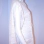 ADAM LIPPES White ROUND BUTTON Blouse SHIRT Top BATWING 100% Cotton 2
