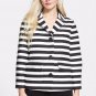 $548 KATE SPADE New York LANDON Striped JACKET Fancy Meeting Here BLACK/CREAM 0