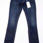 LEVI'S Denim JEANS Dark Blue SKINNY 0M Ultra LOW Rise STRETCH Superlow 524