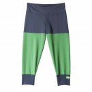 ADIDAS Stellasport 3/4 TIGHTS Urban Sky / Real Green S21214 Medium UV Protection