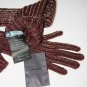 PRADA ITALY Long GLITTER Metallic Wool Blend WINTER GLOVES Bordeaux ( L )
