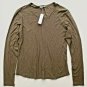James Perse WSVH3180CU Long Sleeve Crewneck Top Platoon ( 4 )