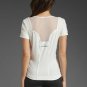 STELLA McCARTNEY Adidas X34784 Studio YOGA Performance TEE Run TOP White CHALK