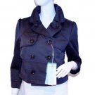 SOIA & KYO Designer MINI Cropped FITTED Button JACKET L FREE SHIPPING