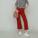MAJE High Waist E19 Pamier Wide Leg Jeans Red ( 36 )