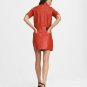 Rag & Bone All In One Mini Leather Dress Red ( S )