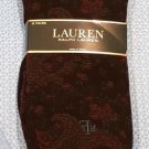 LAUREN Ralph Lauren Set of 2 Socks Black / Floral (9-11) Free Shipping