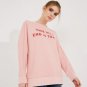 ZOE KARSSEN PS181105 This Will End In Tears Sweatshirt Silver Pink ( XS )