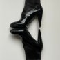 JP Tod's Leather Gomma Stitching Detail Booties Black ( 41 )