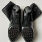 JP Tod's Leather Gomma Stitching Detail Booties Black ( 41 )
