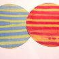 MISSONI HOME Stripe Table Round PLACEMAT Cover ITALY Set of 2 - *Defect*