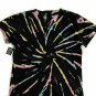 Ed Hardy Tie Dye New York Tattoos Tee Black Multi ( S )