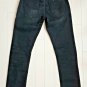 $249 NUDIE JEANS CO. Dude Dan Button Fly Jeans ORGANIC Cotton Black Rider 28x32
