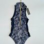 WE ARE HANDSOME Gilt & Saks Collar Swimsuit Midnight ( XS )