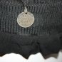 $360 SEE by CHLOE Women's Black SHEER Sleeve TOP Logo 100% Cotton ITALY ( 44 )