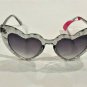 Betsey Johnson Crystal Clear Heart Sunglasses Grey