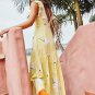 Free People She's a Waterfall Floral Maxi Dress Lemon Ice ( 2 )