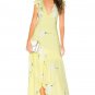 Free People She's a Waterfall Floral Maxi Dress Lemon Ice ( 2 )