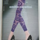 EMILIO CAVALLINI FIRENZE Fishnet BRIGHT YELLOW Leggings Made in Itlay FREE SHIP