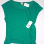 ELLA MOSS Green TOP Micro MODAL Supima COTTON Blend MADE IN USA ( S )